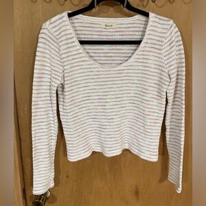 #31-MADEWELL- long-sleeved, scoop-neck sweater